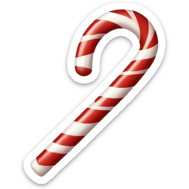 Candy cane sticker