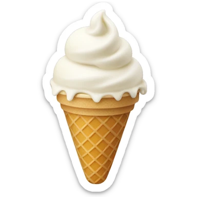 Vanila ice cream sticker
