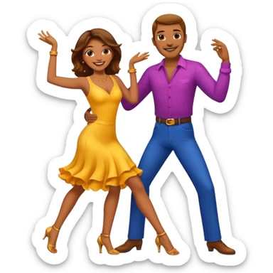salsa dance sticker