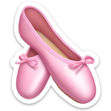 Pink ballet shoes sticker
