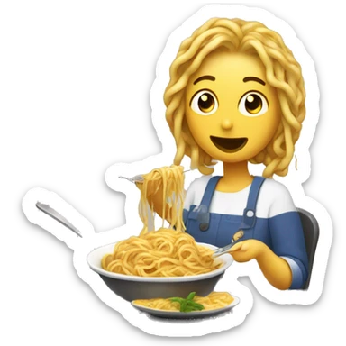 Emienem eating mom’s spagheti sticker