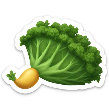 a grub being thrown by kale sticker