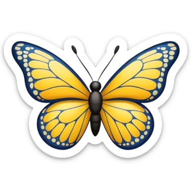 butterfly net sticker