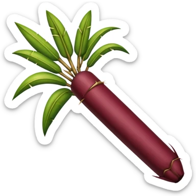 In sugarcane convert the green colour stem part into dark maroon colour sticker