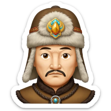 genghis khan sticker