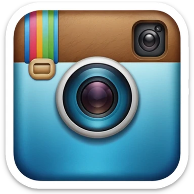 Yıldız şeklinde instagram mavi tikki sticker