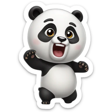 Cursing Panda sticker
