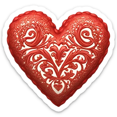 Valentine’s Day heart sticker