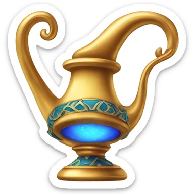 Genie lamp sticker
