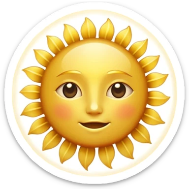 Aesthetic sun rays  sticker