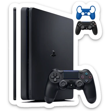 ps4 slim console only sticker