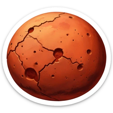 red planet Mercury sticker