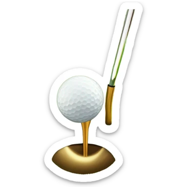 Golden tee golf video game  sticker