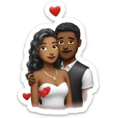 Love with love sticker