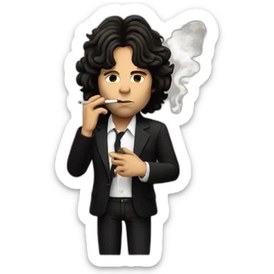 Jim morrison smoking sticker