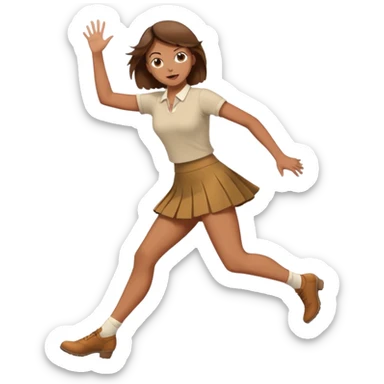 woman hit click high legs sticker