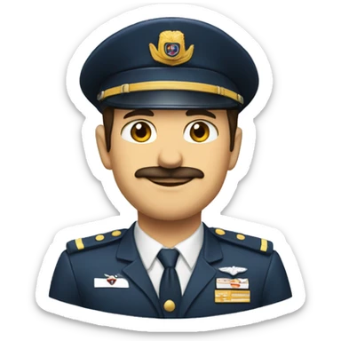 Kısa boylu kız pilot sticker