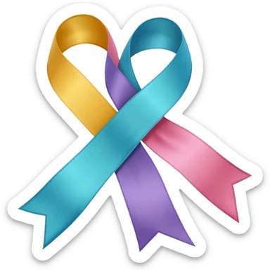 Ribbon of same design in all colors sticker