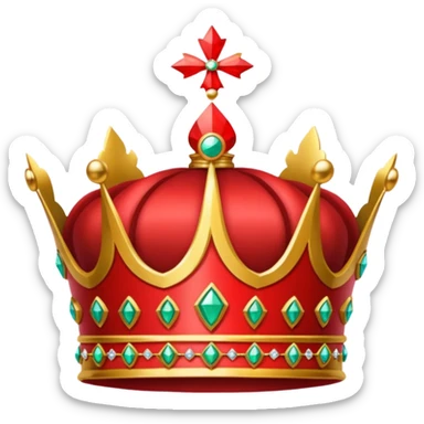 RED Crown King sticker