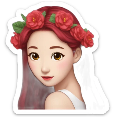 kpop-girlband-red velvet-irene- butterfly-wing- flowercrown sticker