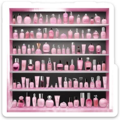 a perfume and beauty store called ICI Paris XL in the Netherland, pink and blac sticker