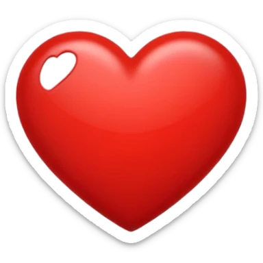 😝 avec un cœur rouge en haut à droite sticker