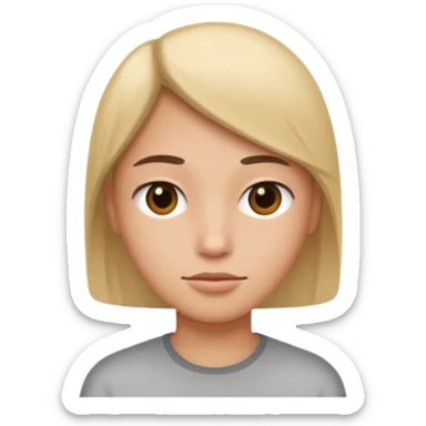 fix the face straight  sticker