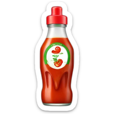 sriracha sauce bottle sticker
