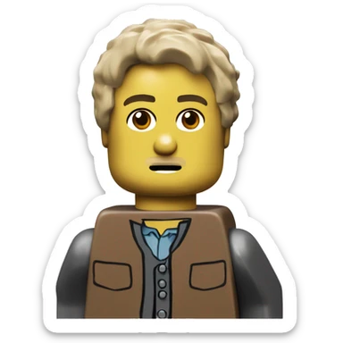 existential dread lego man sticker