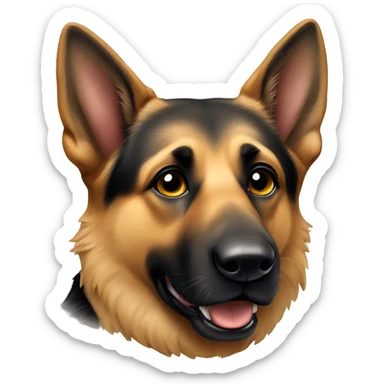 German shepherd dog sticker