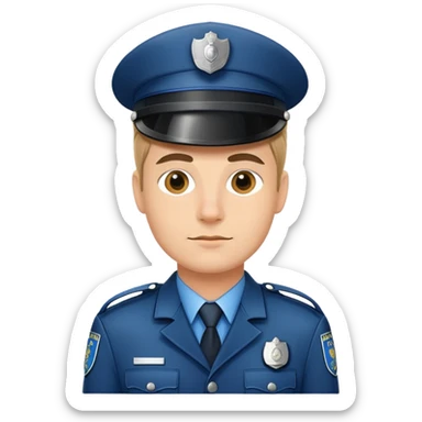 German policeman  sticker