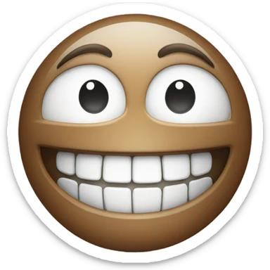 This emoji 😀 but with braces sticker