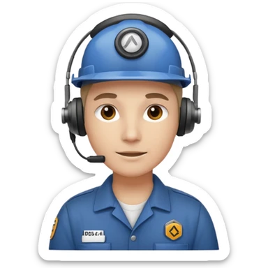 Dispatch department worker  sticker