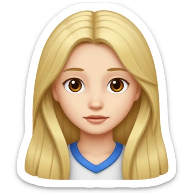 Make it a girl wil long hair like this and look like this  sticker