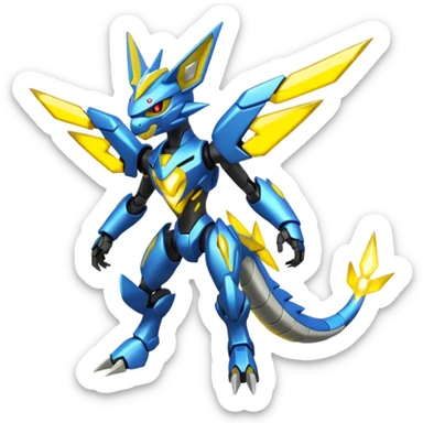 Vikavolt-Zeraora-Genesect-Miraidon-fusion, full body sticker