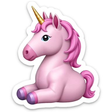 pink unicorn toy  sticker