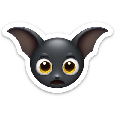 Bat with open eyes sticker