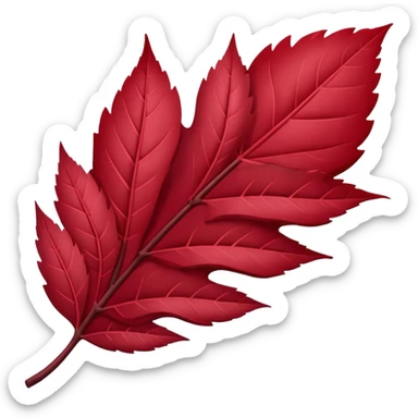 HAZ UN planificador de lista de objetivos en color vinotinto/rojo carmesí brillante, con hojas blancas sticker