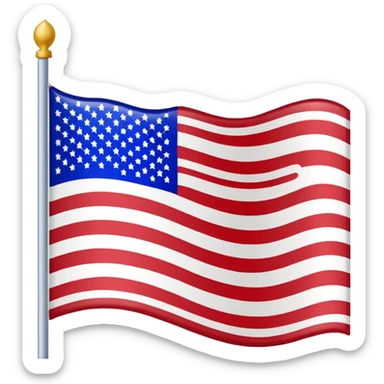 American flag sticker