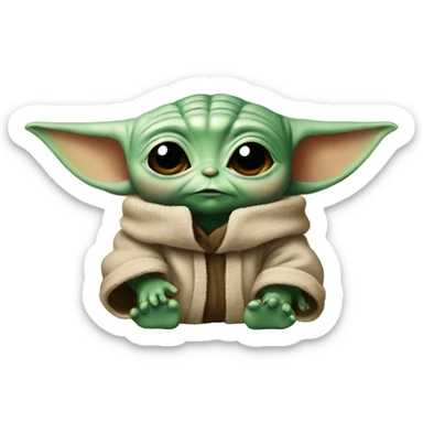 Baby baby yoda sticker
