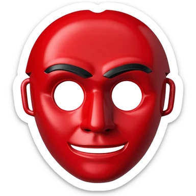 Money heist mask  sticker