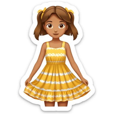 Summer girl sticker