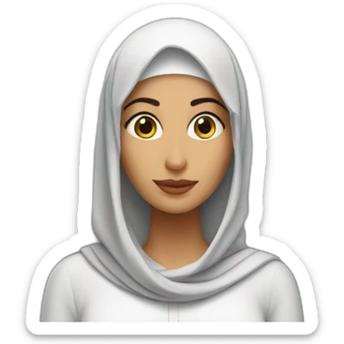 Arabic women with the twin tower behind her sticker
