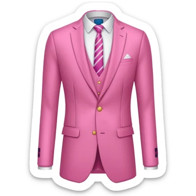 Rugby Fashion sort suit pink without man sticker