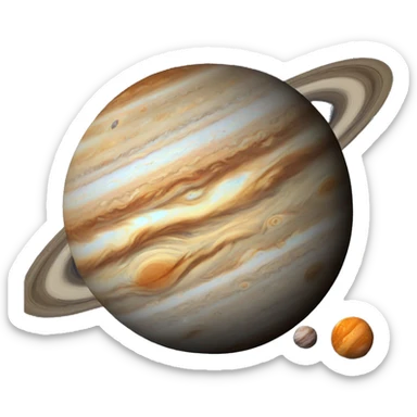Jupiter with its Moons sticker