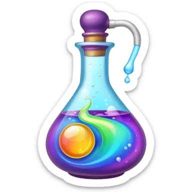 Make a potion bottle sticker