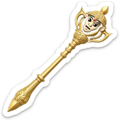 Hanuman gada emoji mace sticker