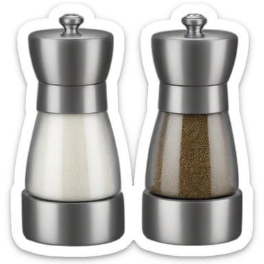 salt and pepper mill sticker