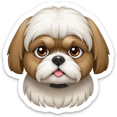 Shih Tzu dog poisoned sticker
