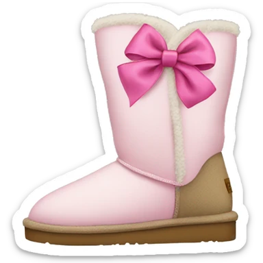 uggs with pink bows sticker